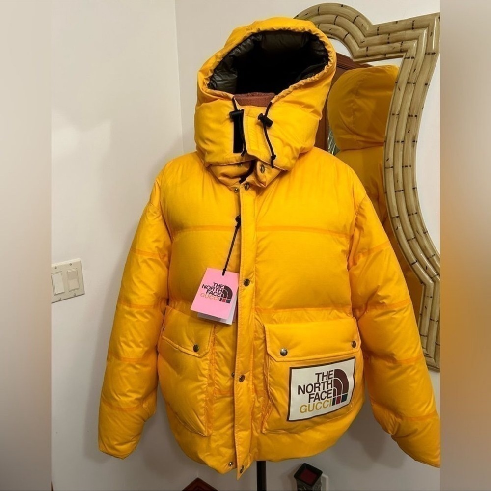 Women’s Gucci X North face down puffer jacket size large